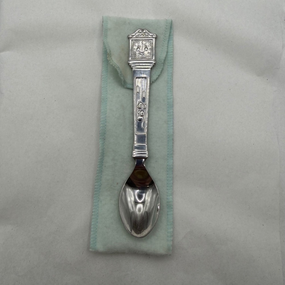 Avon Hickory Dickory Dock Vintage Collectible Spoon Grandfather Clock Mouse